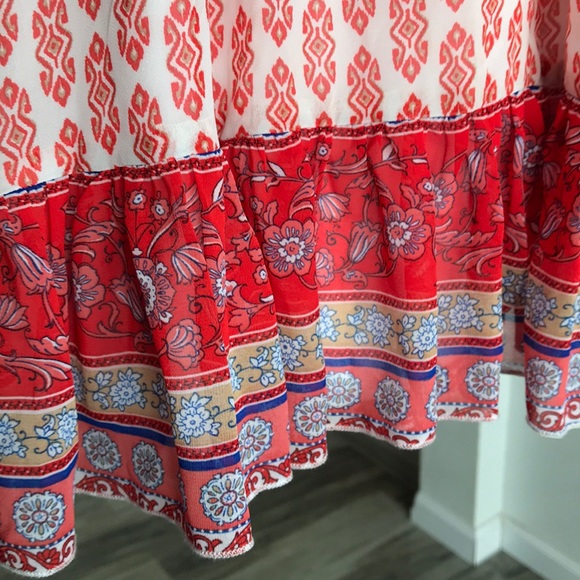 LILY ROSE DRESS PRETTY RED/ORANGE COLOR - Picture 2 of 5